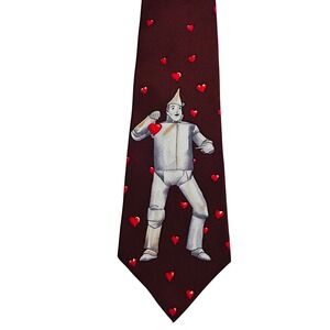 Vintage Tin Man Silk‎ Tie 3.75"x36.75" Wizard of Oz American Film Classics USA